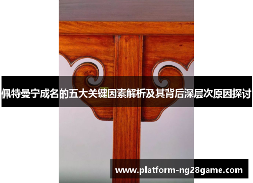 佩特曼宁成名的五大关键因素解析及其背后深层次原因探讨
