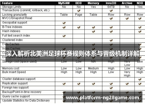 深入解析北美洲足球杯赛规则体系与晋级机制详解
